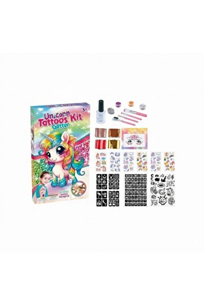 OEM Unicorn Glitter Kit Temporary Glitter Tattoo Set for Kids