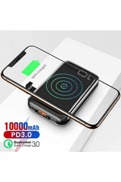 Baseus 10000mAh Wireless Power Bank with Fast Charging Support and 3 Charging Outputs (PD 18W + QC 3.0) with Mobile Phone Holder