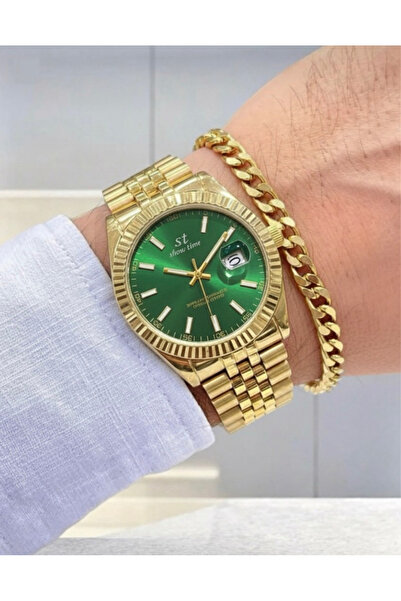 Store Erkek Jübile Rlx Sarı Yeşil Saat