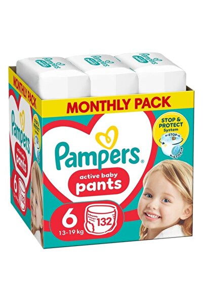 Pampers Scutece chilotel Active Baby Pants XXL Box nr 6, Unisex, 13-19 kg, 132 buc