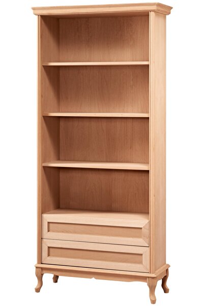 Masifart Seneca Çekmeceli Kitaplık Cilasız Ham