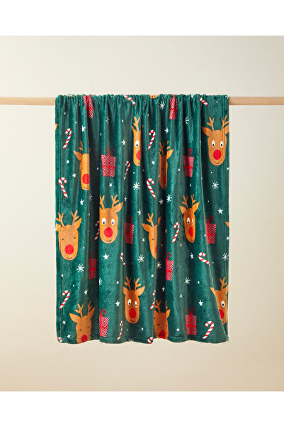 English Home Happy Winter Sofa Throw 120X160 cm Green (17.11.2025)