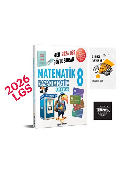 SİNAN KUZUCU YAYINLARI SİNAN KUZUCU LGS KAZANIMMATİK MATEMATİK SORU BANKASI+Z...