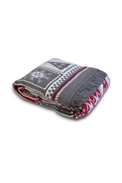 Romans Warming Yılbaşı Temalı Çift Taraflı Çift Kişilik Battaniye 180x220 cm