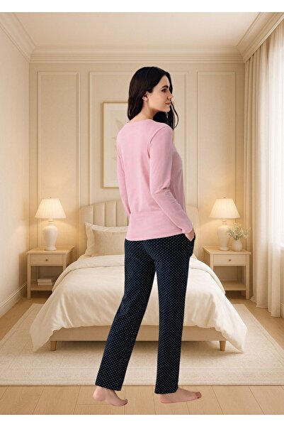 Pierre Cardin Long Sleeve Modal & Cotton Women's Pajama Set Thpc9Cl00Pc