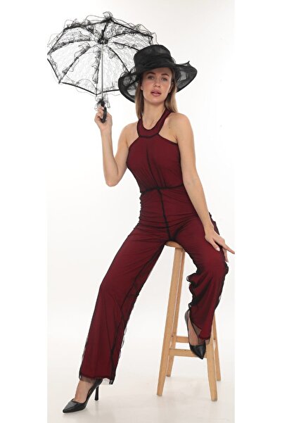 hilaltrendd Hilaltrend tül detaylı sandy tulum