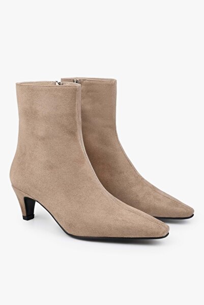 Shoeberry Γυναικείες μπότες με κοντό τακούνι Lulu Mink Suede