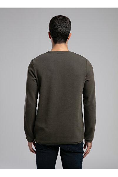 Lee Cooper Round Neck Khaki Men's Sweatshirt 261 Lcm 241032 Ben Khaki