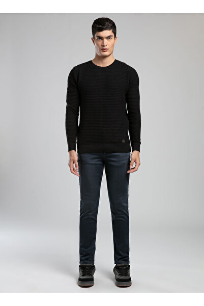 Lee Cooper Round Neck Regular Fit Black Men's Sweater 261 Lcm 241018 Duane Black