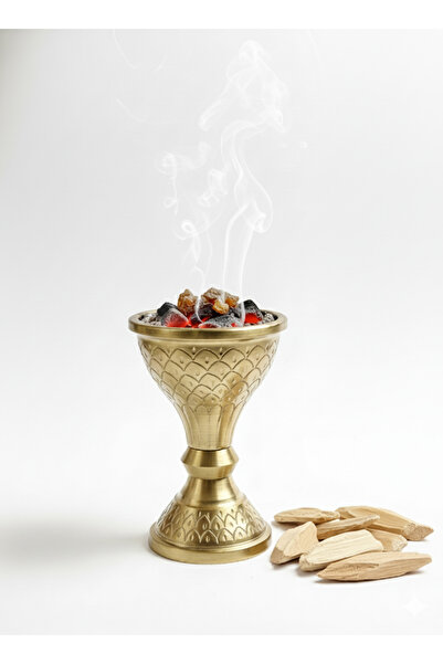 VENDIX Bakhoor Burner Traditional Brass Made Oud Burner, Perfect Mabkhara for home office and majlis
