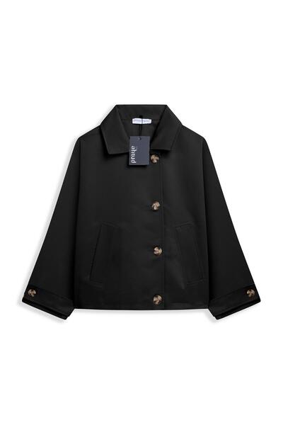 praye Къса яке Batwing, черно