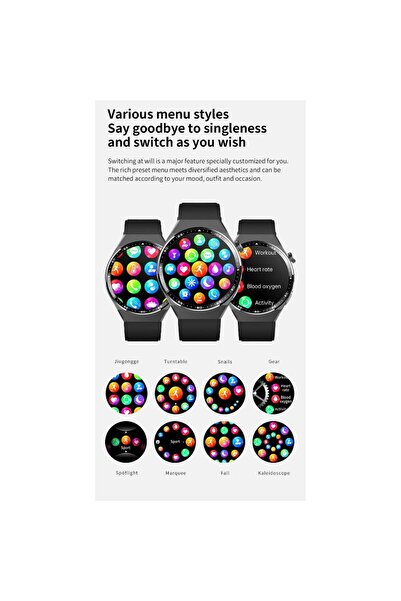 HYX Smart Watch F800 Bluetooth Call Outdoor Sports Watch 1.55inch Round Men's Brown belt Strap