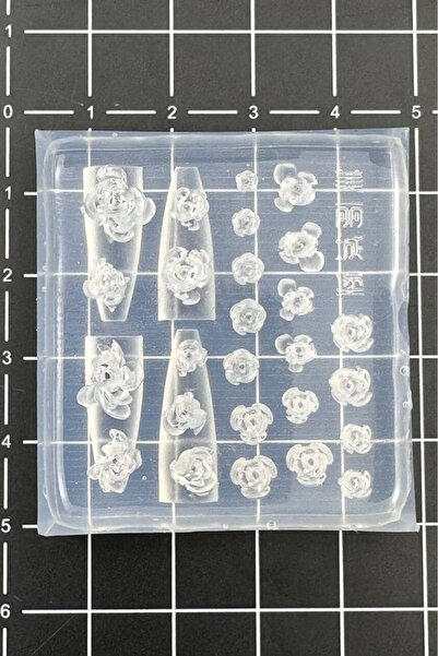 Easy Beauty Nail Art Silikon Kalıp 3D Nail Art Desen Kalıbı, Tırnak Süsleme D...