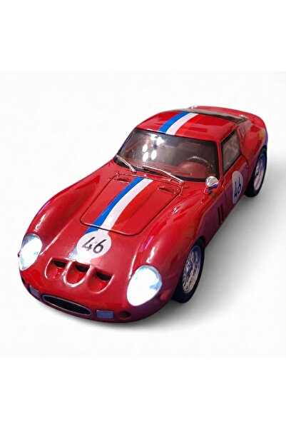 Vision XXI FERRARI 250 GTO metal model, Die-Cast, Scale 1:32, front/rear lights, 14 cm, red