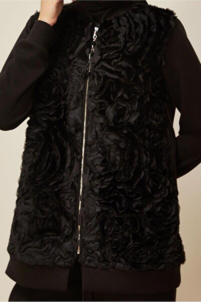 Alvina Pants and Fur Detail Suit 46096