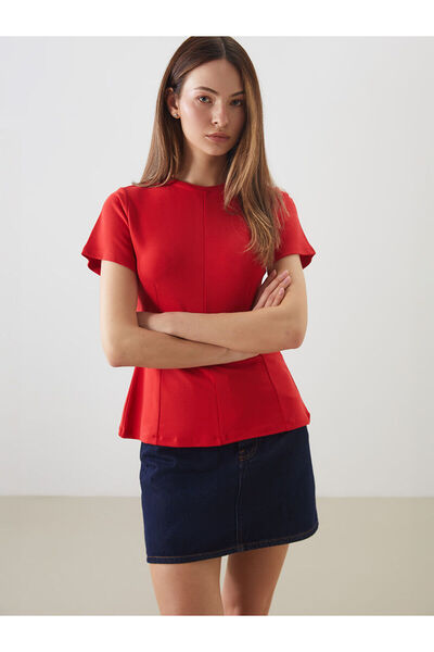 LC Waikiki Γυναικείο μπλουζάκι Özmarka New Season με λαιμόκοψη ποδηλάτου