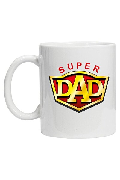 CRD PRINT Personalized mug with text "super dad", CRD PRINT, 330ml, white