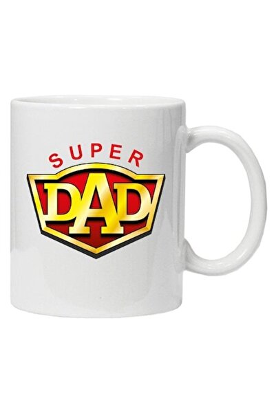 CRD PRINT Personalized mug with text "super dad", CRD PRINT, 330ml, white