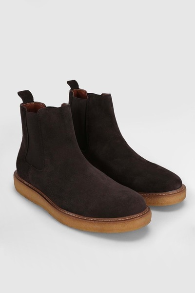 Lufian 112230248 Justın Casual Men's Leather Boots Brown