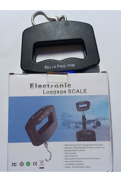 Fashion Johny Portable Digital Scale with Backlit LCD Display - Capacity 50kg/110lbs