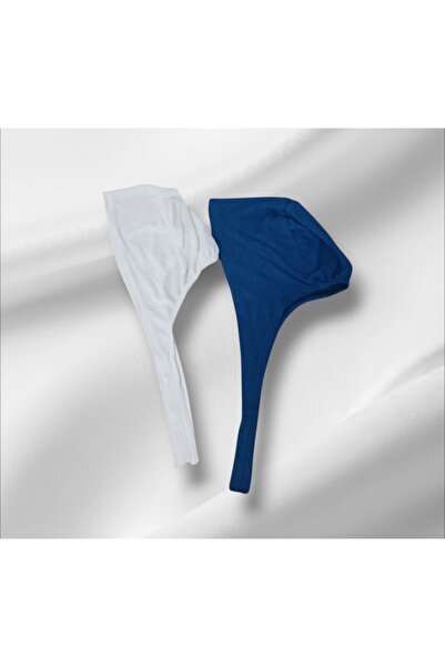 My Scialle طقم ملابس داخلية من القطن الممشط المخيط مكون من قطعتين باللون الأب...