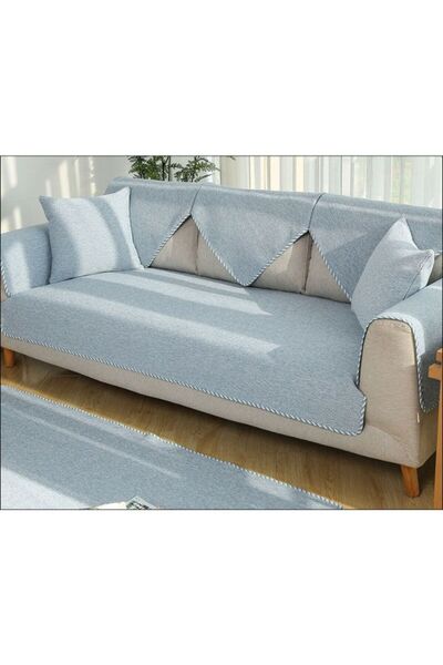 Generic Solid Pattern Sofa Slipcover