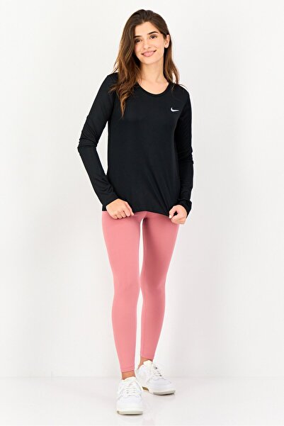 Nike Women Standard Fit Long Sleeve Running Top, Black