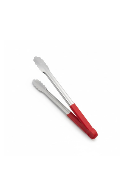 mawfoor ملقط الشواء والطهي من الفولاذ المقاوم للصدأ مقاس 35 سم بيد حامية من ا...