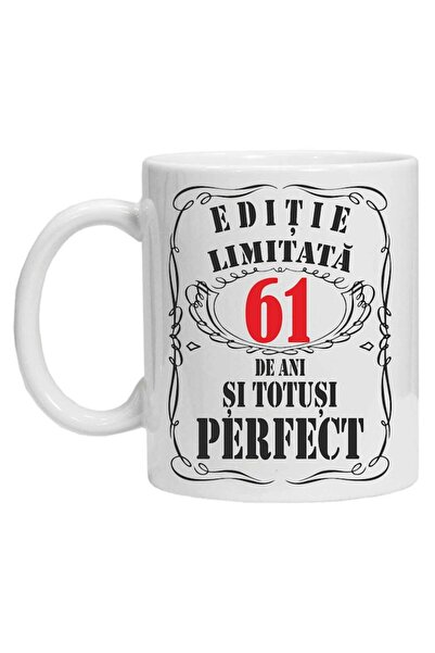 CRD PRINT Personalized mug "limited edition", 61 years, CRD PRINT, 330 ml, white