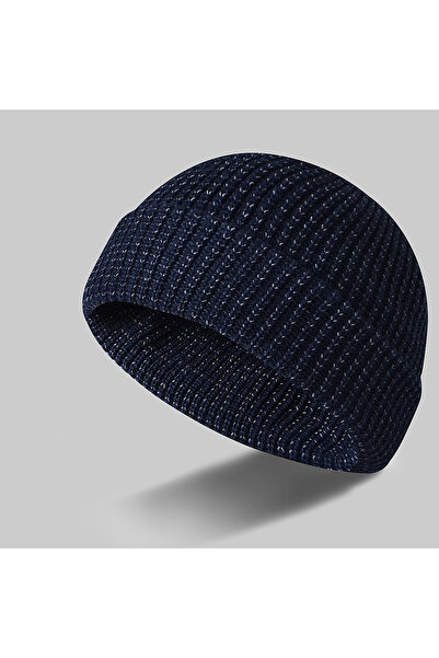 NO BRAND Reflective knit hat for night wear, reflective hat for outdoor winte...