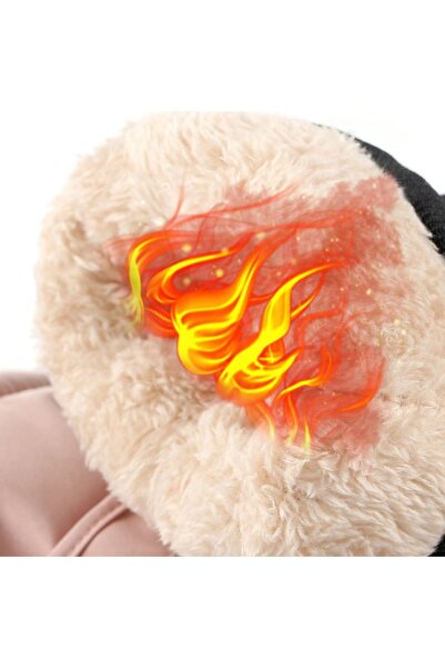 OEM Three-piece set - knitted hat, scarf and gloves, warm and windproof, MZ-4, khaki.