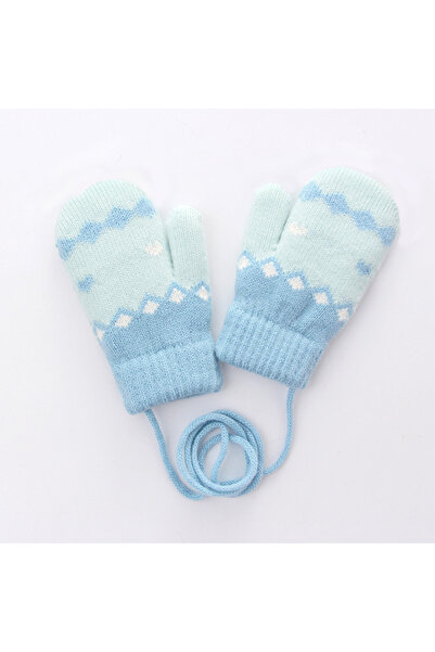 NO BRAND Winter gloves for girls, double-layered with fleece lining warm, hal...