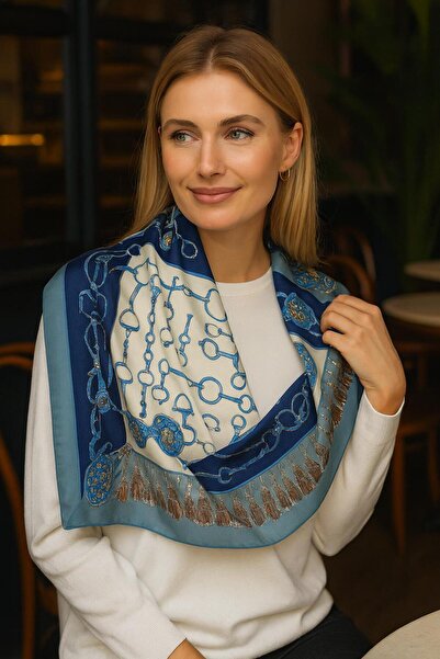 FELLMENS Flr21 Patterned Women's Scarf 90X90 cm