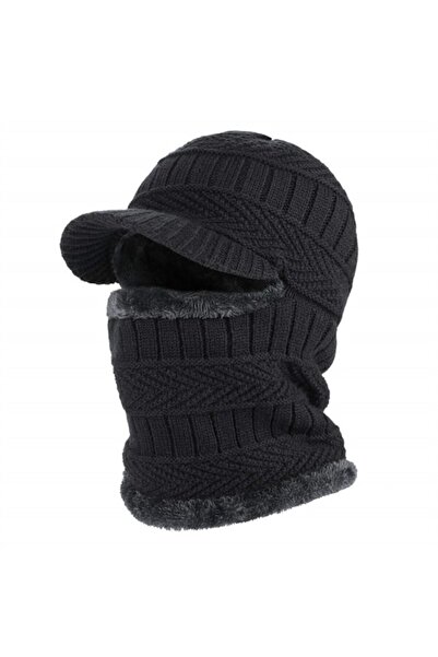 NO BRAND Winter hat, hood, winter jacket for face mask, with flexible collar ...
