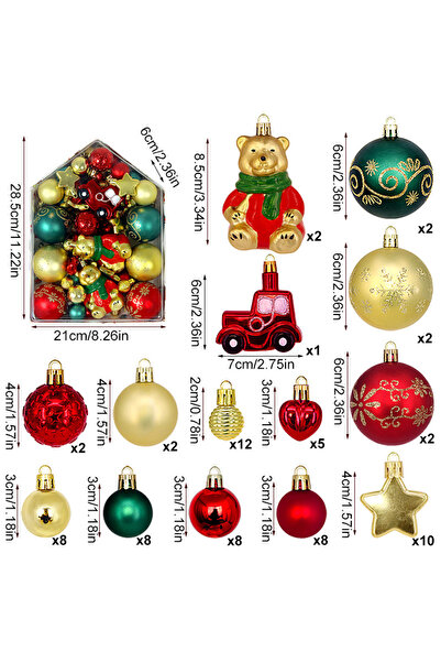 NO BRAND Set of 72 pieces of painted and irregularly shaped galvanized house-...