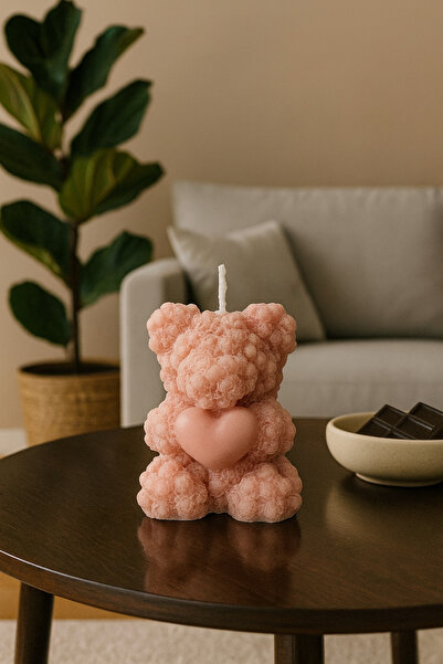 Chemistrycandle Pembe Ayıcık Mum Seti – 5’li Aromaterapi Keyfi