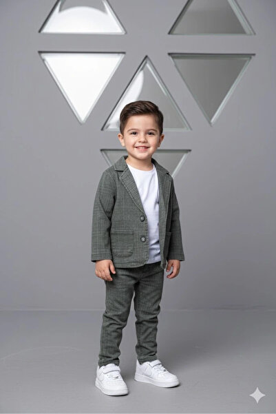 Bontino Σετ 3 τεμαχίων για αγόρια με στάμπα με μπουφάν, παντελόνι και μπλουζά...