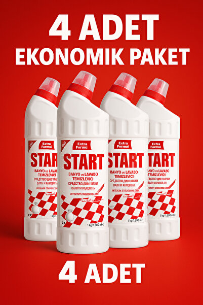 start Tuvalet / WC ve Banyo Temizleyici 4 Adet
