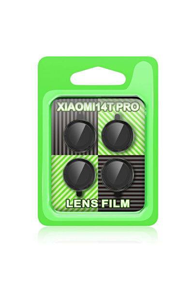 Genel Markalar BUĞZ Xiaomi Mi 14t Pro Raze Metal Kamera Lens - Siyah