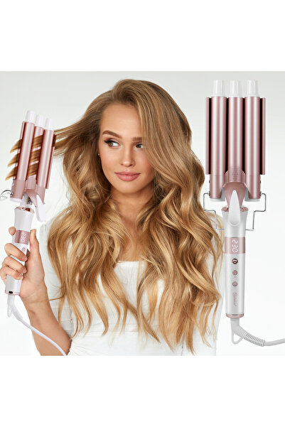 Hatteker Professional Iron 22mm Hair Curler Wave Curler LED Display Female Hair Straightener Hair Curler Tool