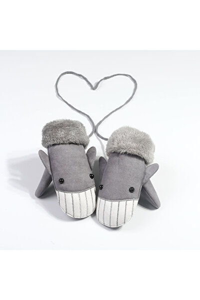 NO BRAND Children's gloves, warm for autumn and winter, with mittens, thick s...