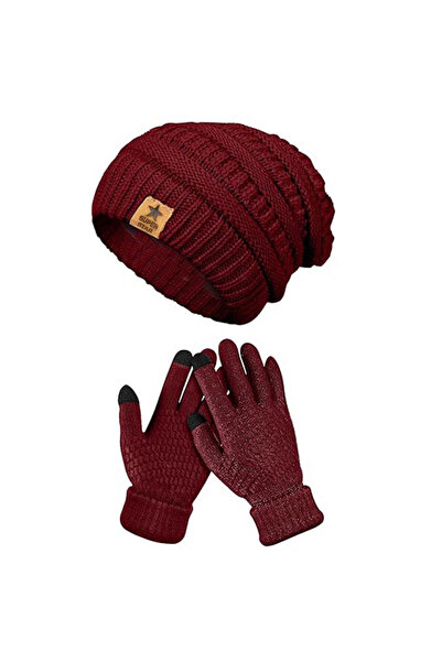 NO BRAND Winter knitted hat, soft and comfortable, thickened for warmth, unis...