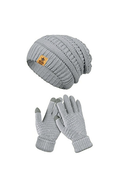 NO BRAND Winter knitted hat, soft and comfortable, thickened for warmth, unis...