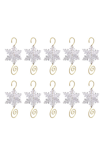 NO BRAND 10 Christmas decorations, Christmas tree decorations, transparent wh...