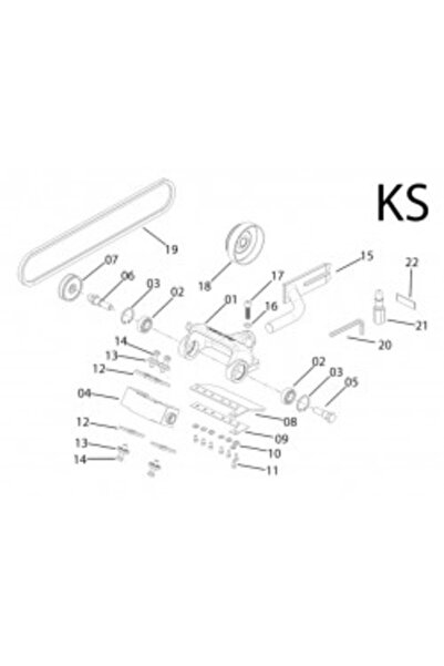 TAIWAN Knife for log peeler adaptable to chainsaw (model 2)