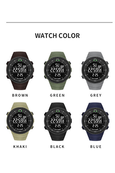 shiyunmei Men's sports digital watch, with a stylish appearance, is an ideal gift for family and friends