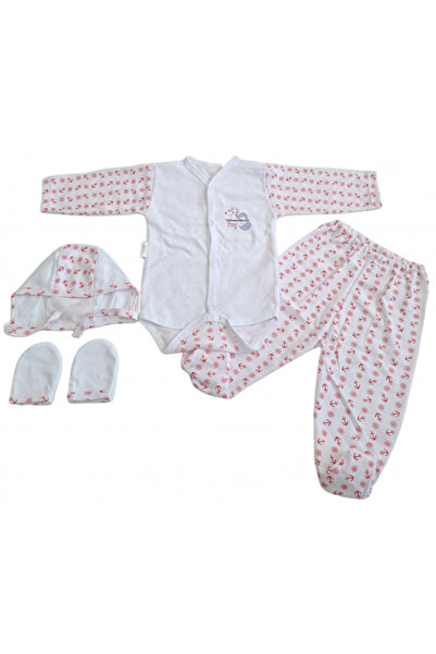 Bubu Kids Creations Costumas pentru bebeluși format din 4 piese, fabricat în ...