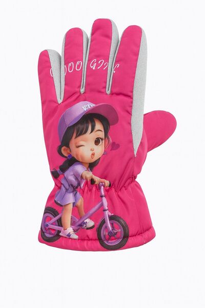 KAYZER OUTDOOR Water and Windproof Youth Snow-Ski Gloves (9-12 Years)