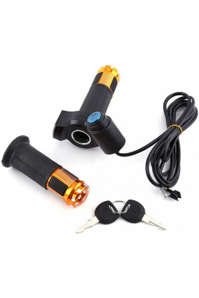 OEM Accelerație pentru bicicletă/trotinetă electrică (cu indicator de tensiune și cheie)