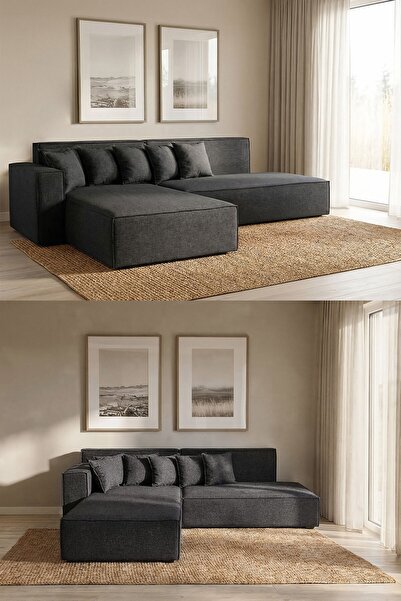 Cavissa Home Living Kraft Soft Köşe Koltuk Takımı Sol Köşe